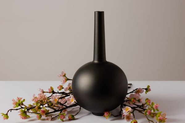 Decorama Rotunda Jar Metallic Black